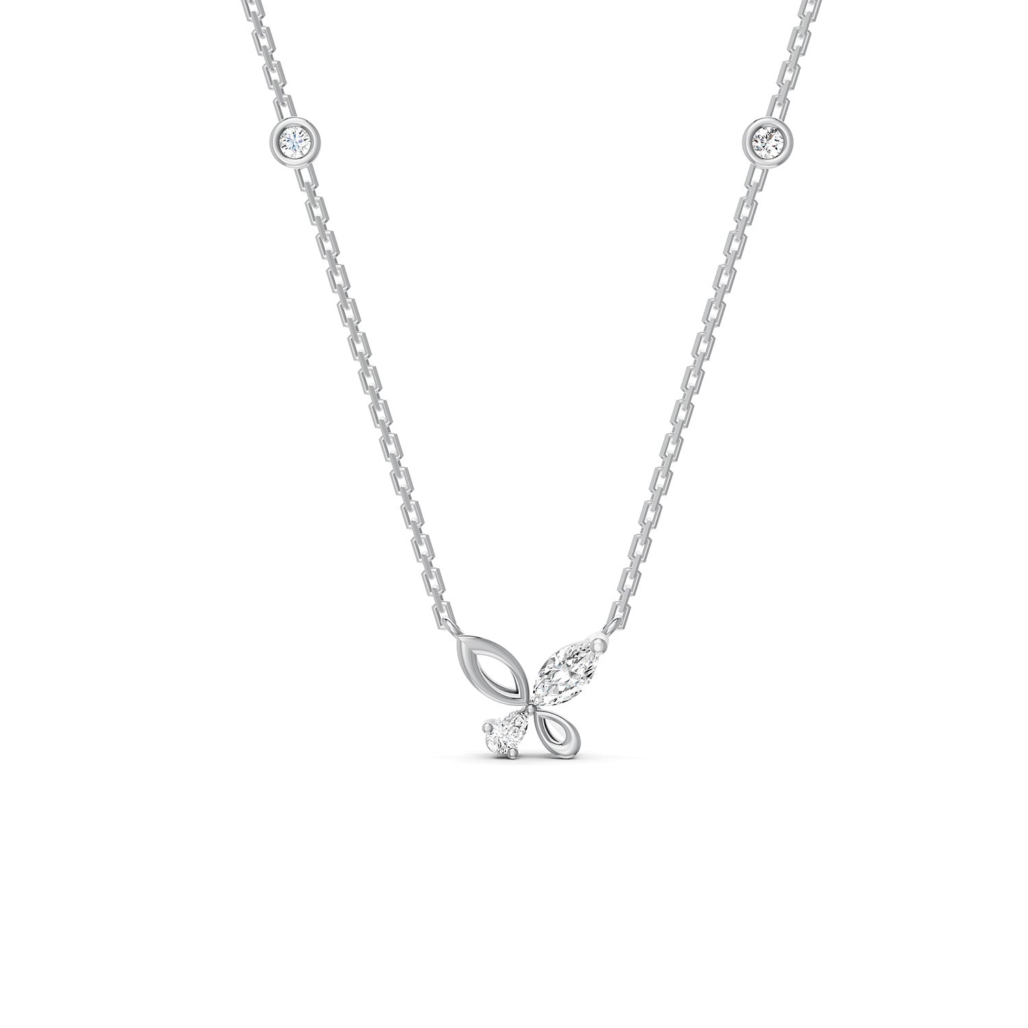 18 K White Gold