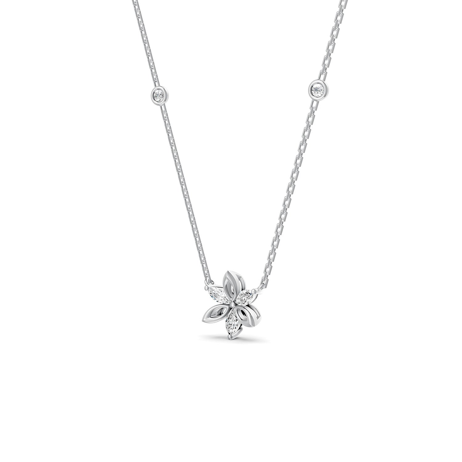 18 K White Gold