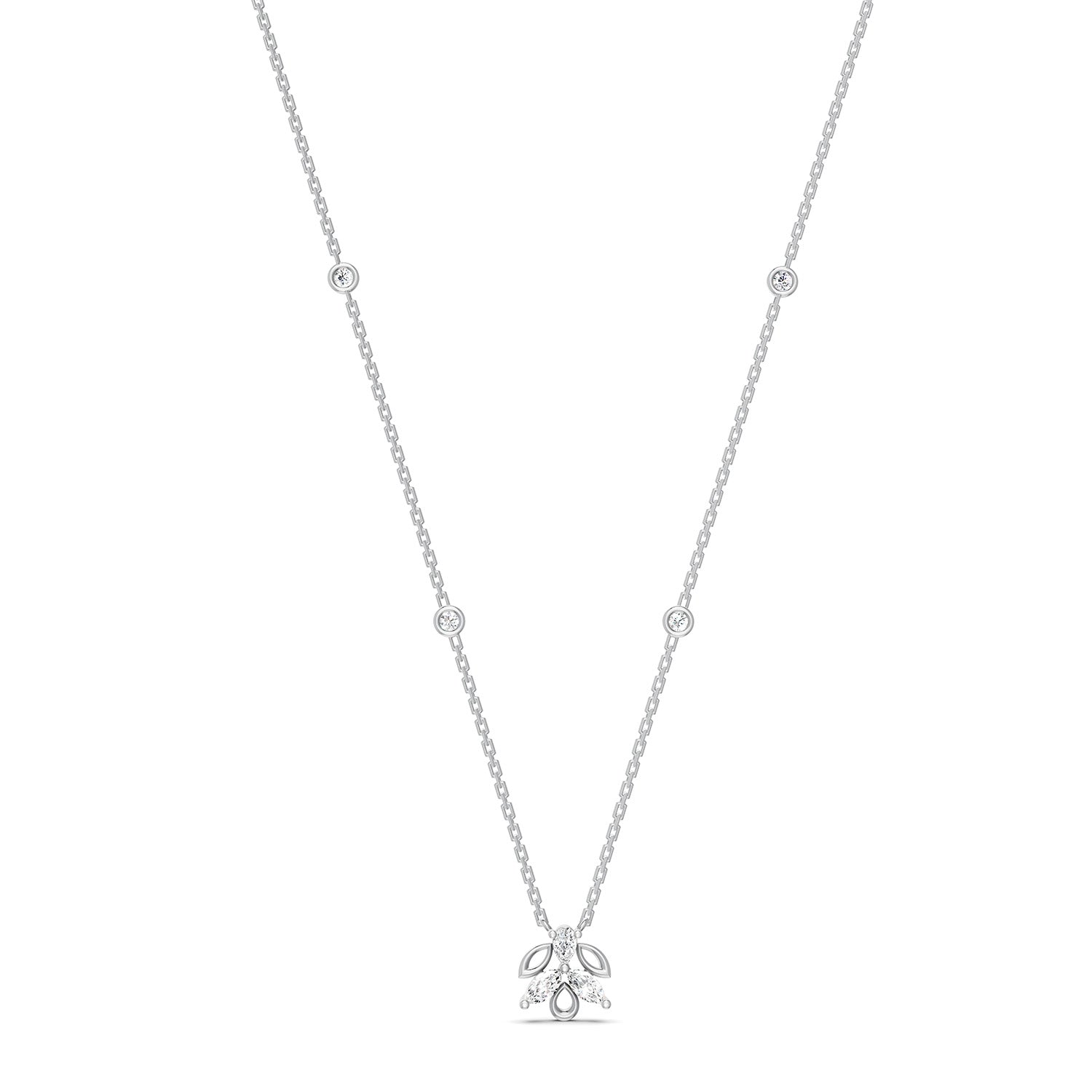 18 K White Gold