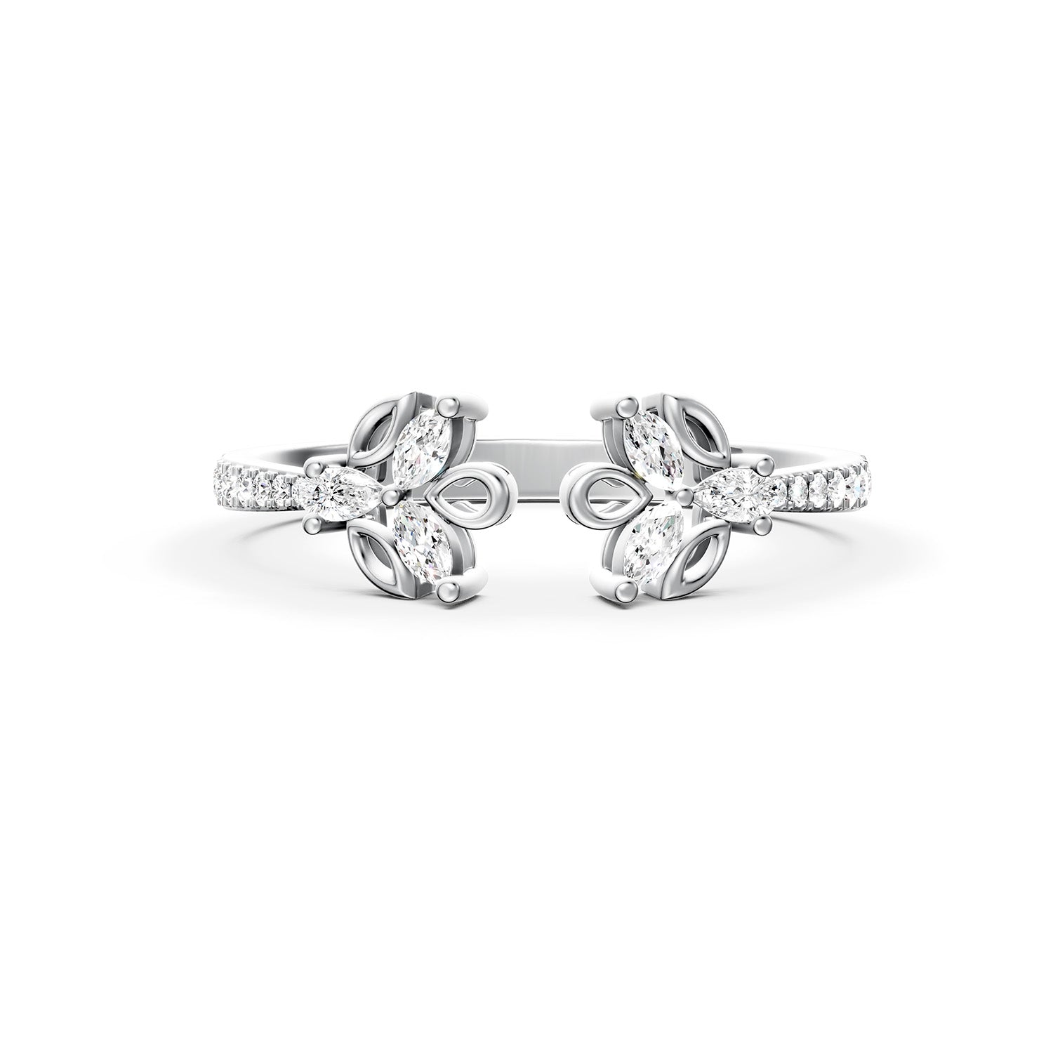 18 K White Gold