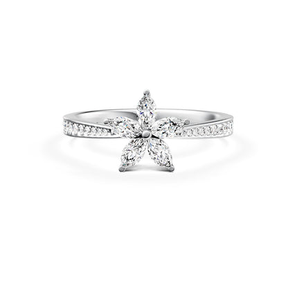 18 K White Gold