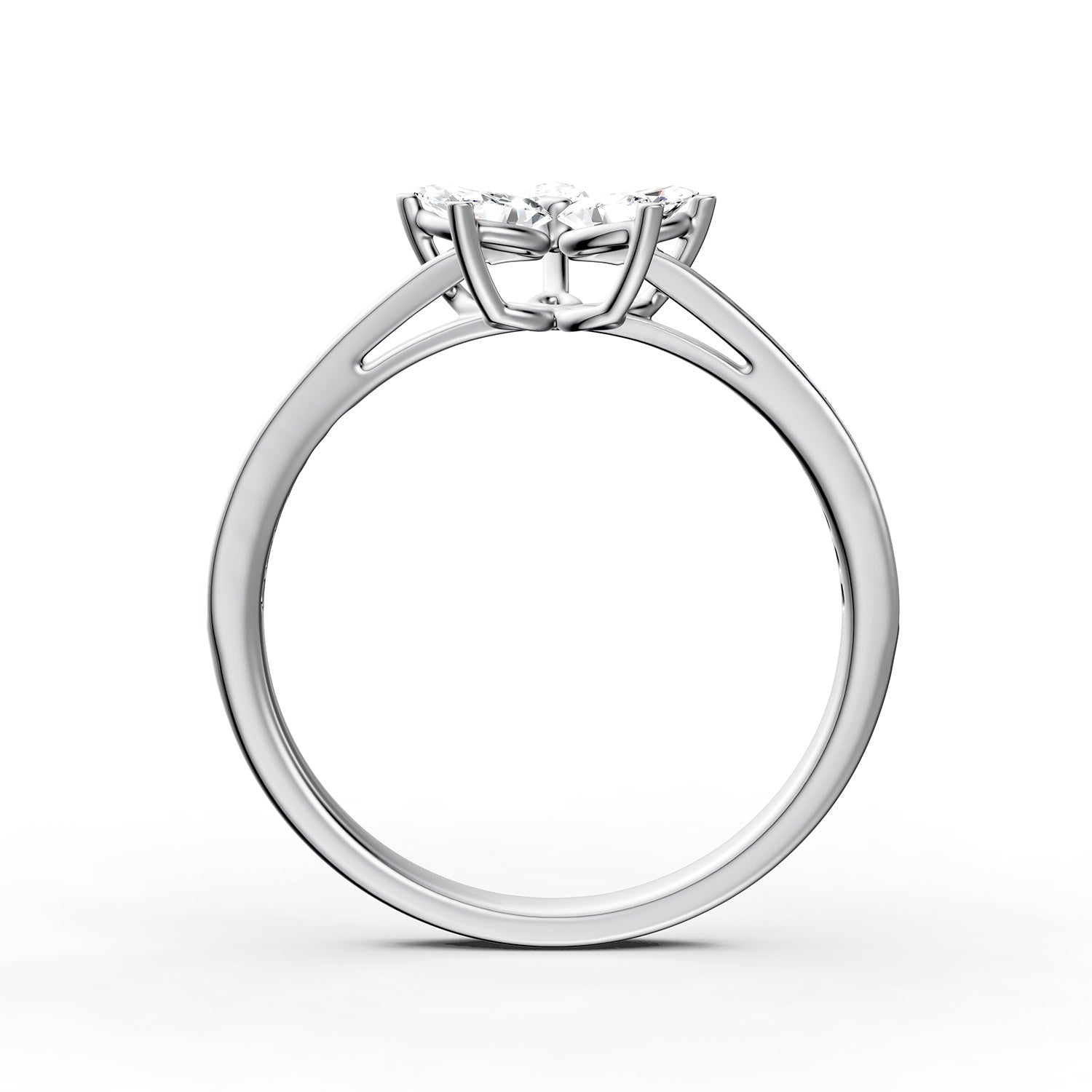 18 K White Gold