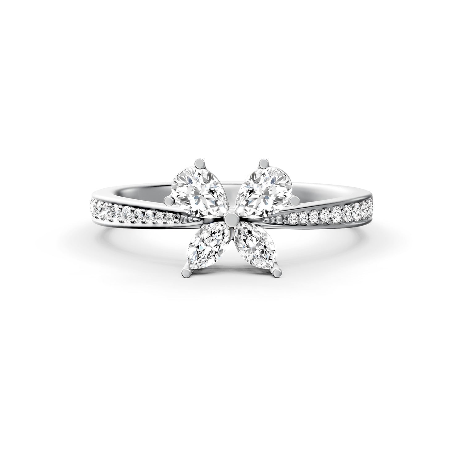18 K White Gold