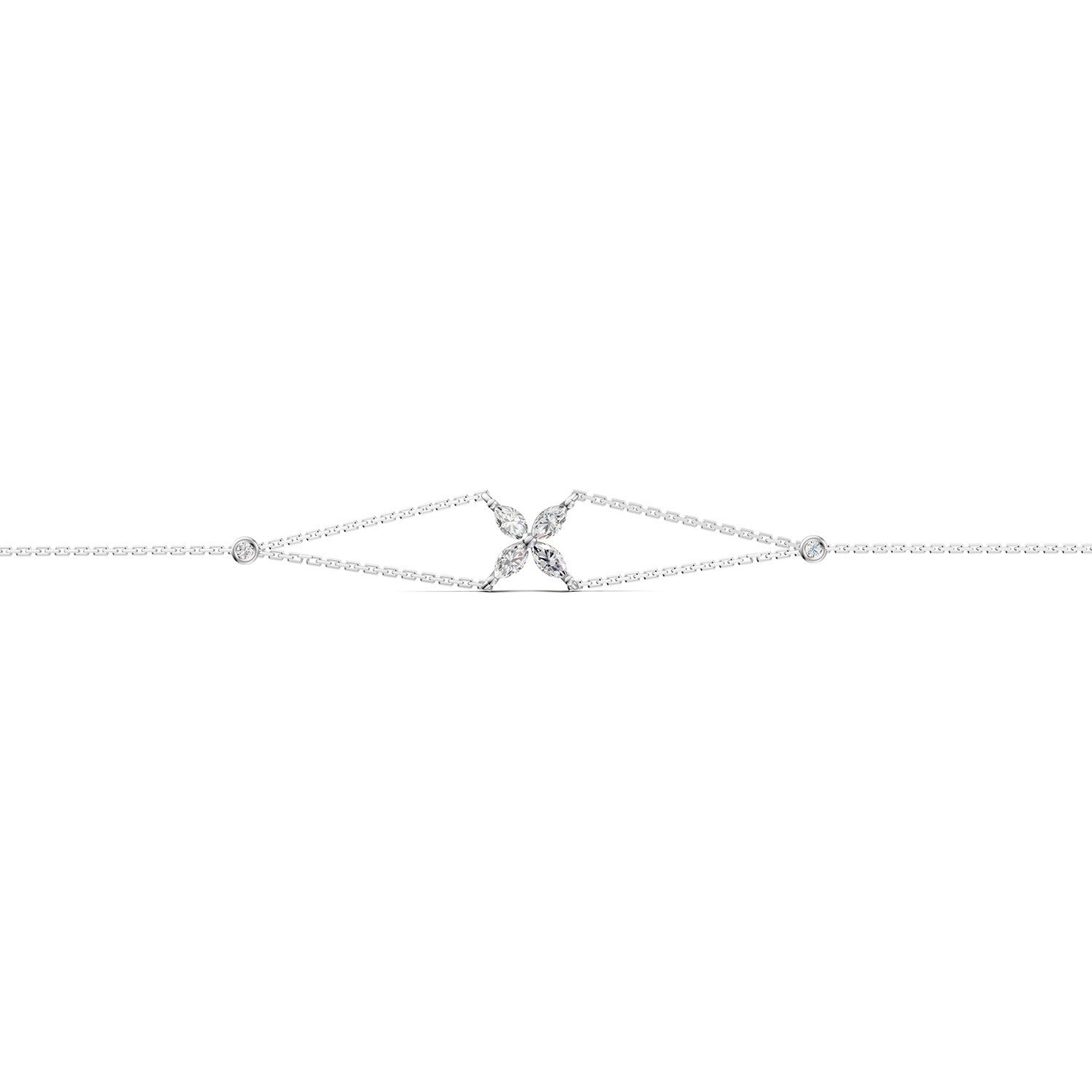 18 K White Gold