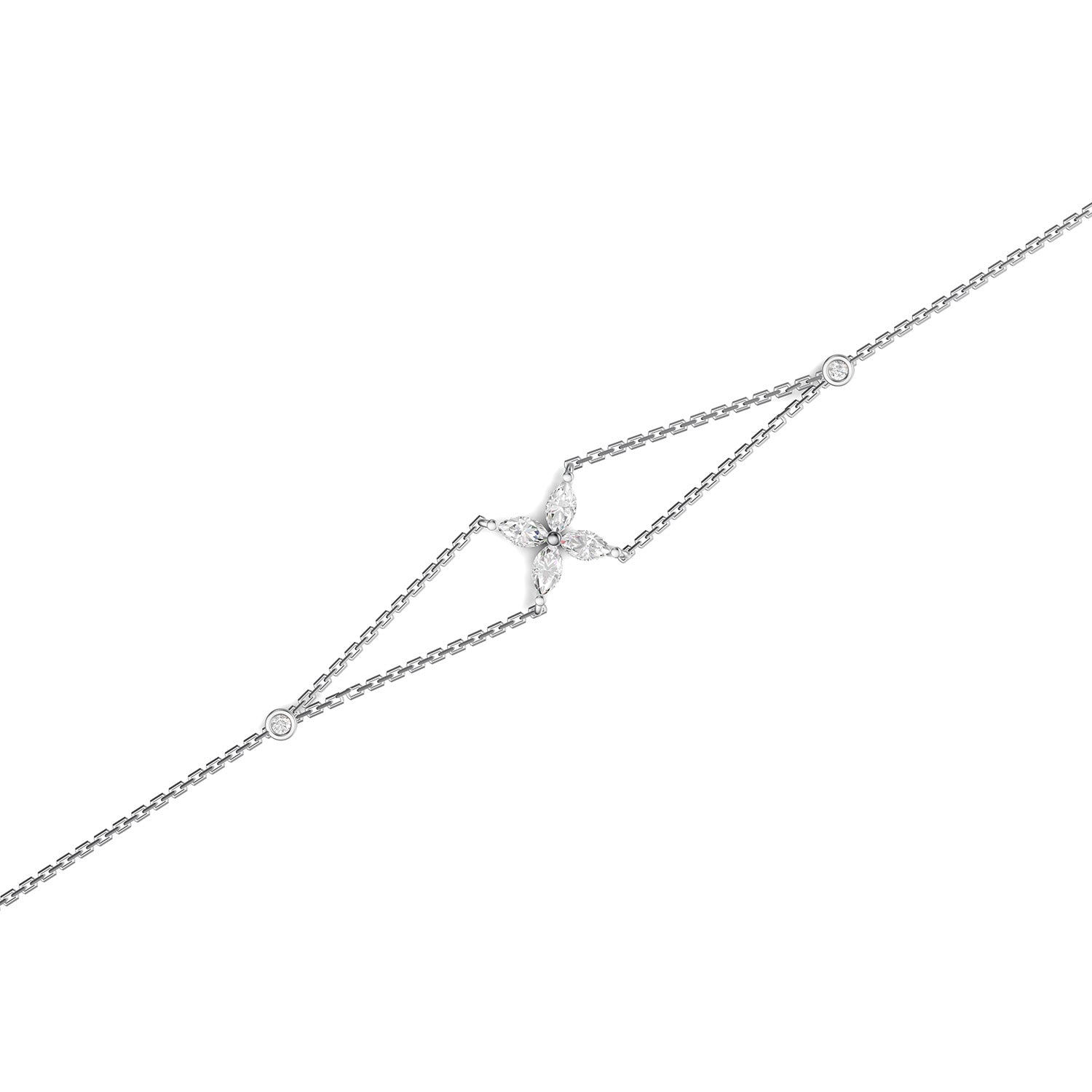 18 K White Gold