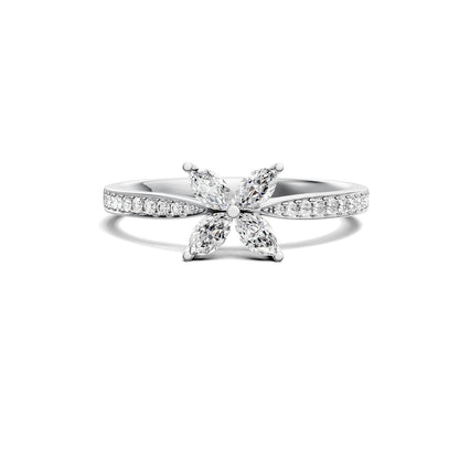 18 K White Gold