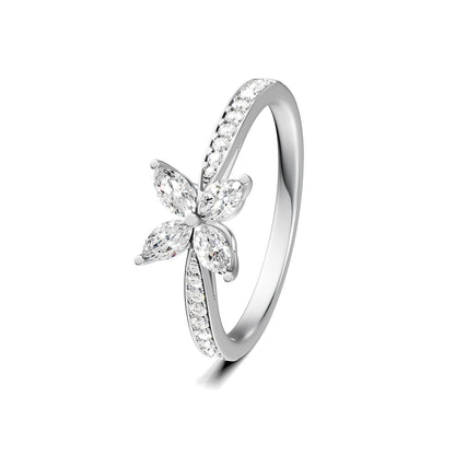 18 K White Gold