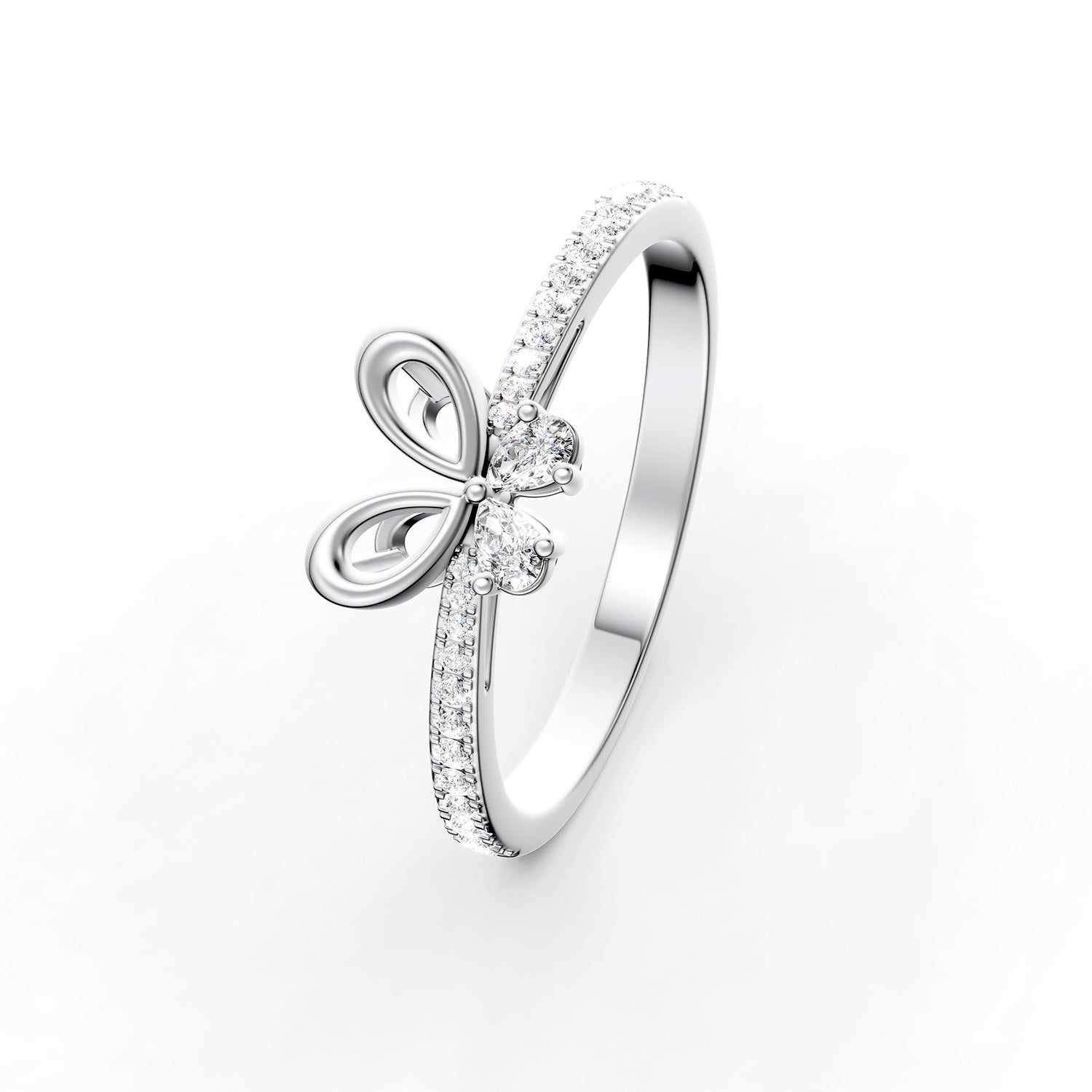 18 K White Gold