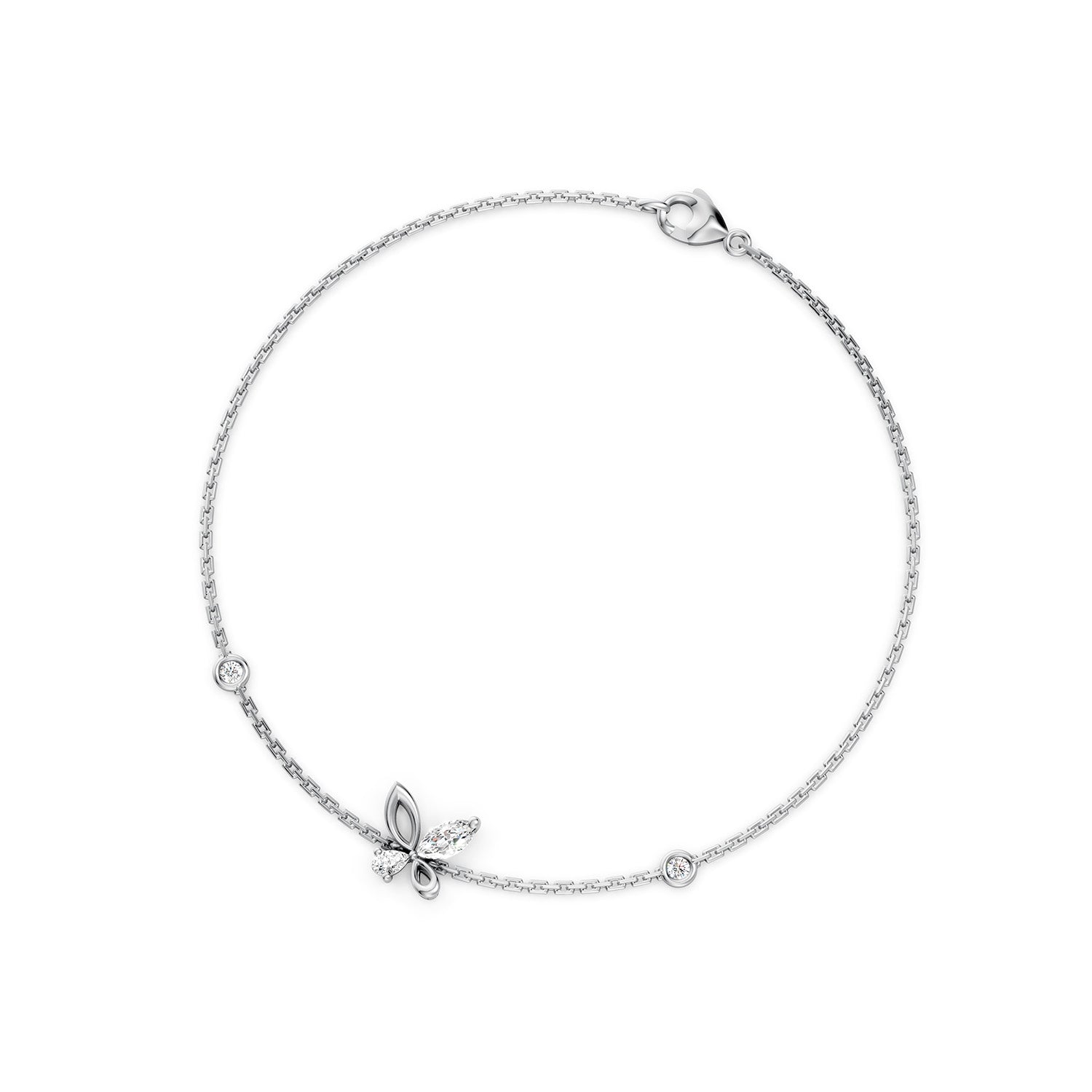 18 K White Gold