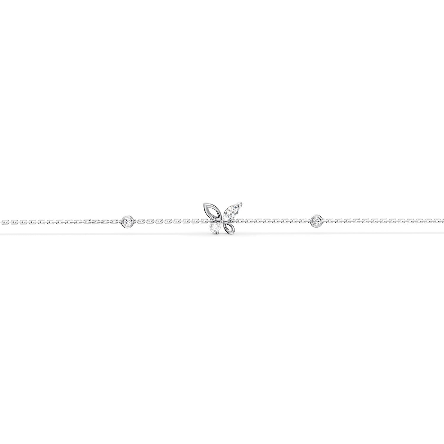 18 K White Gold