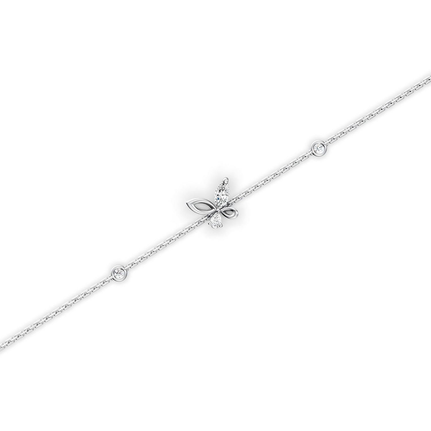 18 K White Gold