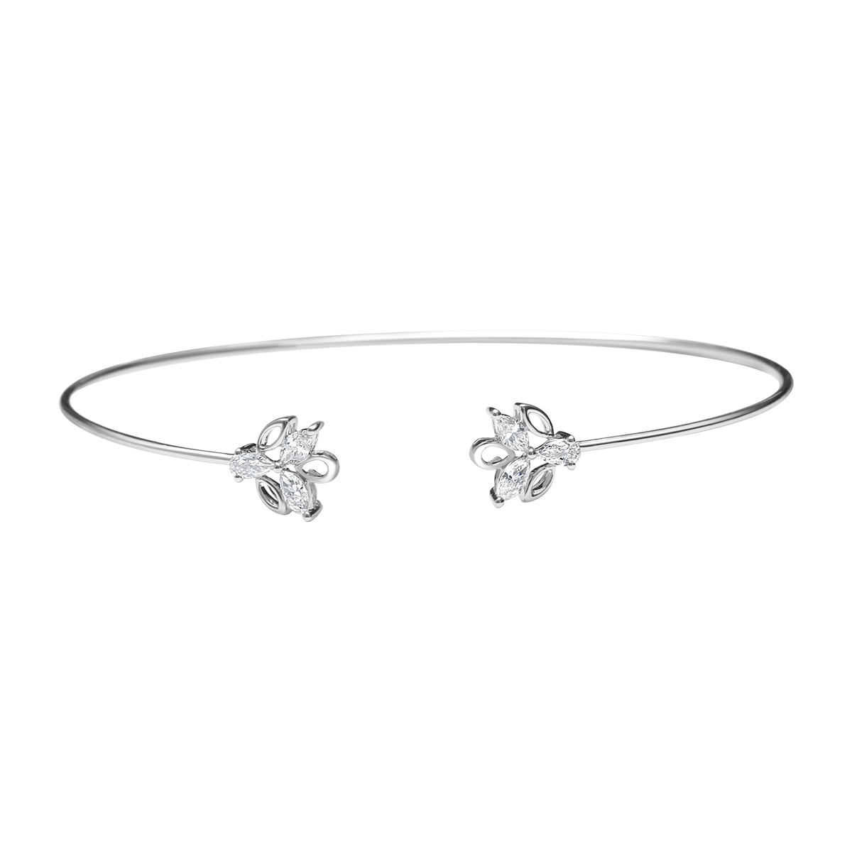 18 K White Gold