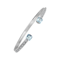 18 K White Gold Skybluetopaz