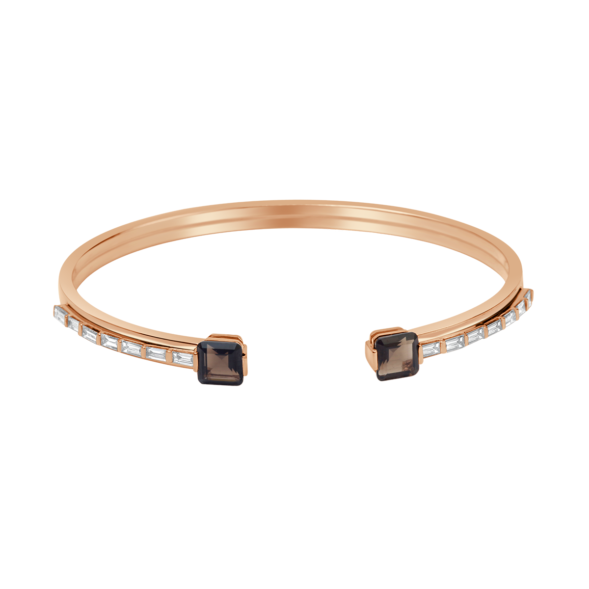 18 K Rose Gold SmoKyquartz