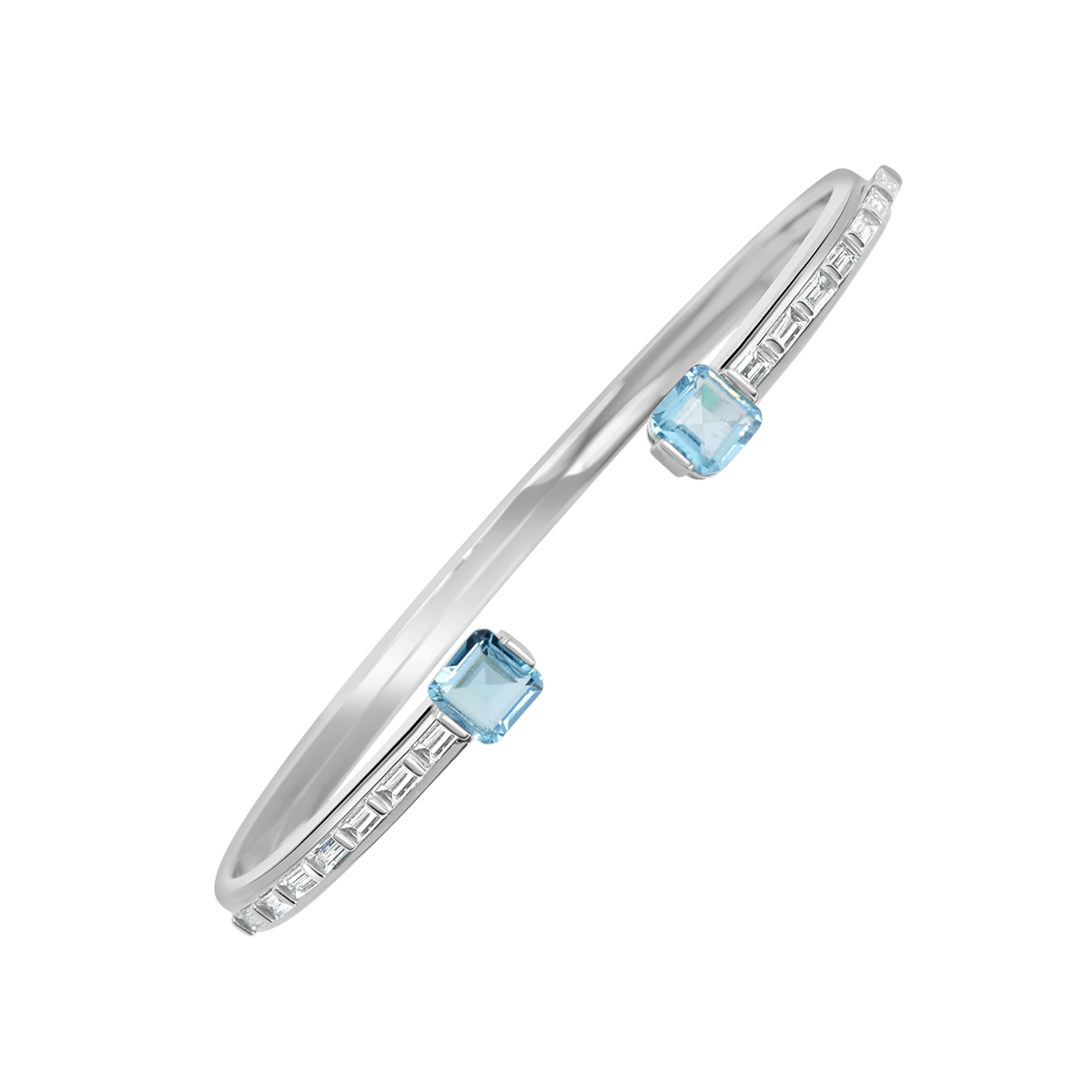 18 K White Gold Londonbluetopaz