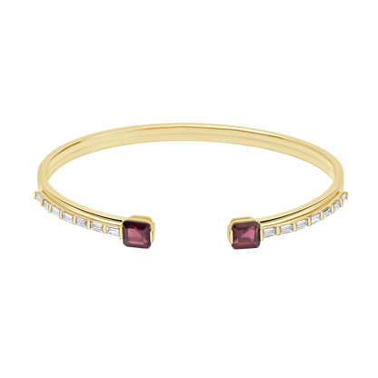 18 K Yellow Gold Garnet