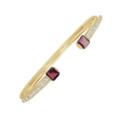 18 K Yellow Gold Garnet