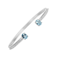 18 K White Gold Skybluetopaz