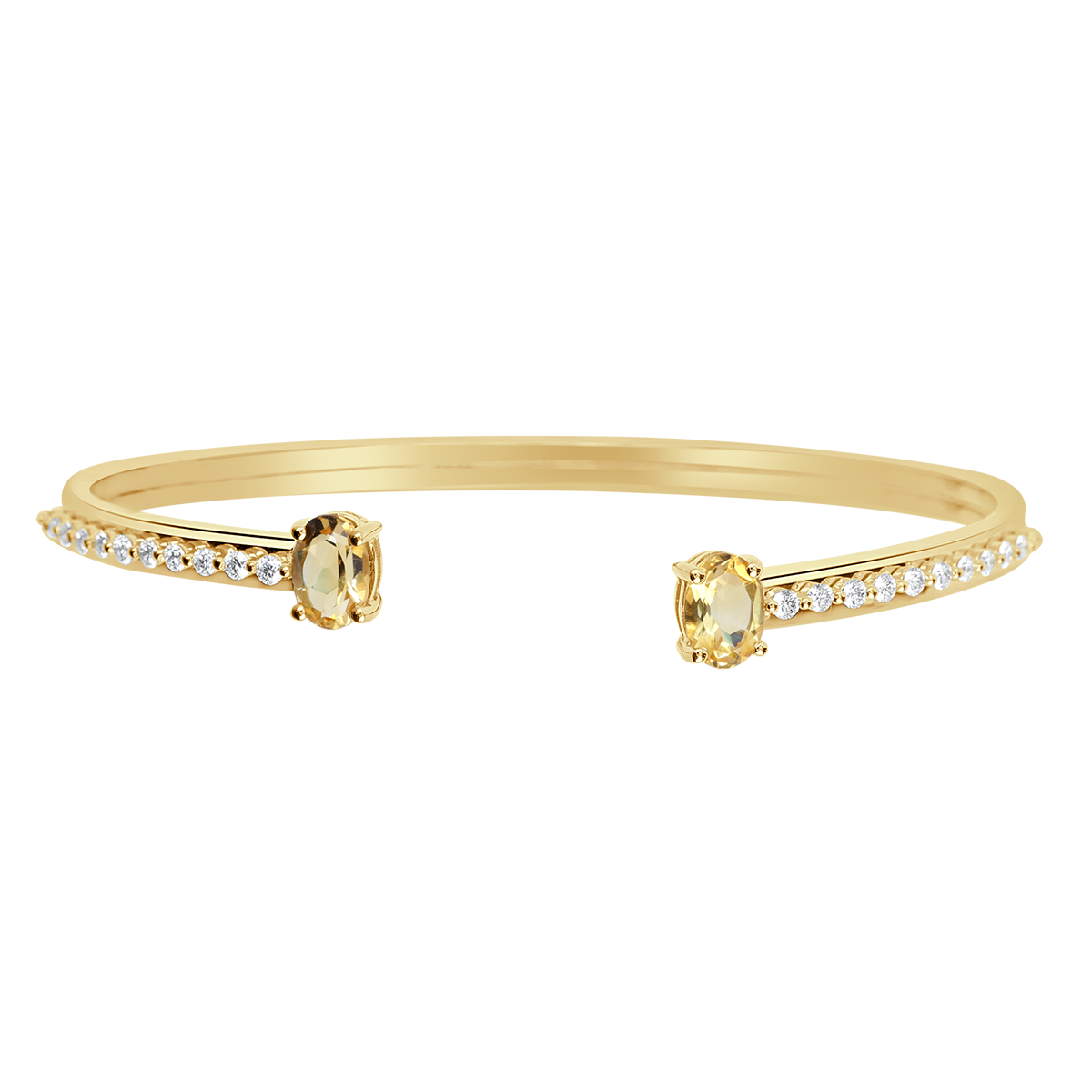 18 K Yellow Gold Citrine