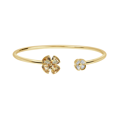 18 K Yellow Gold Citrine