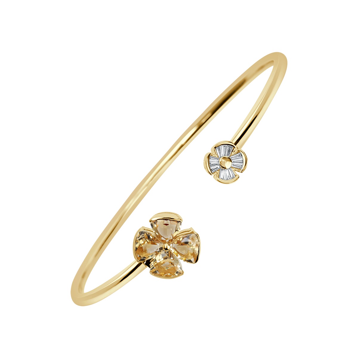 18 K Yellow Gold Citrine