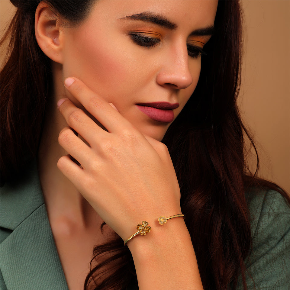 18 K Yellow Gold Citrine