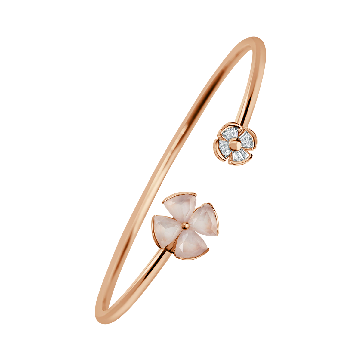 18 K Rose Gold Rosequartz