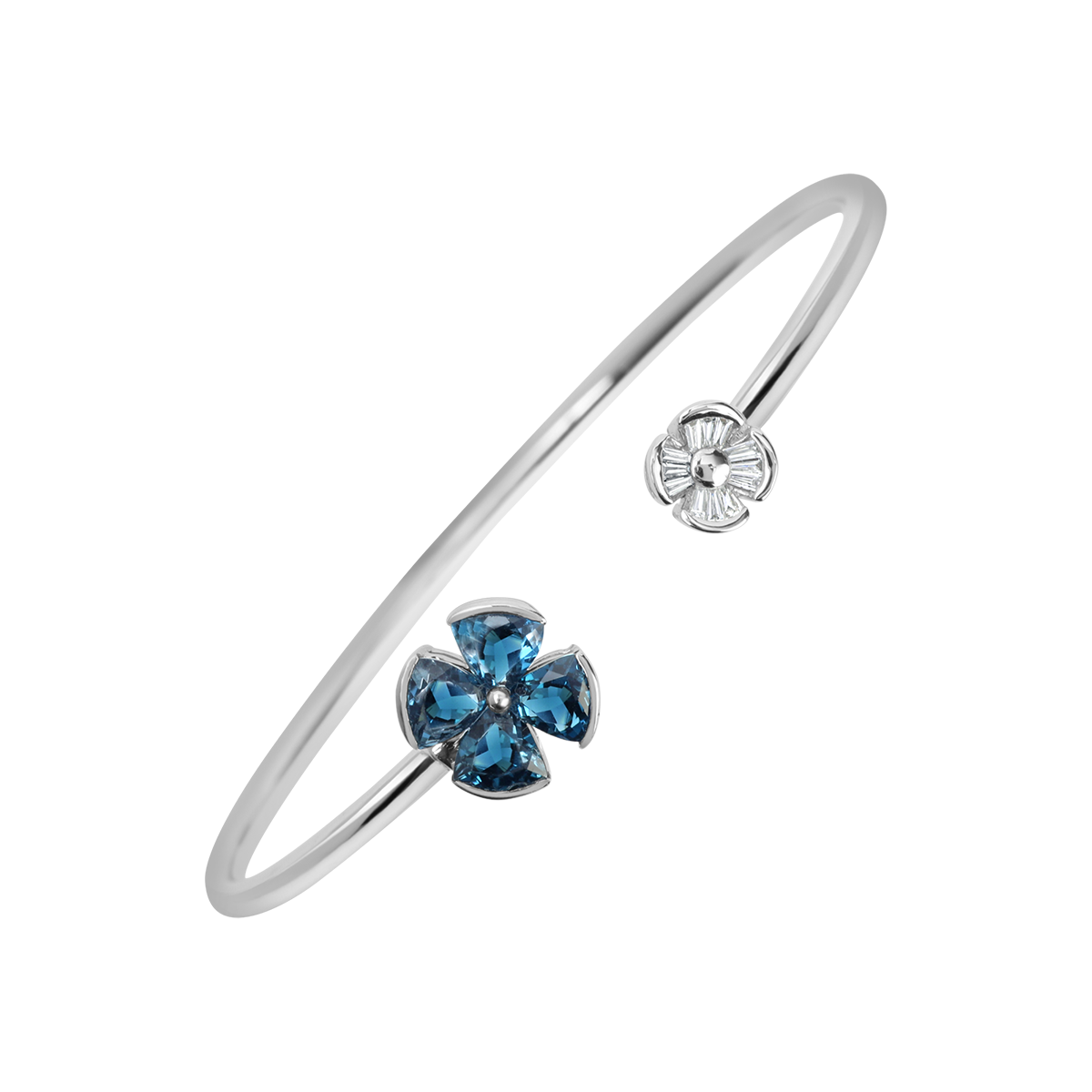 18 K White Gold Londonbluetopaz