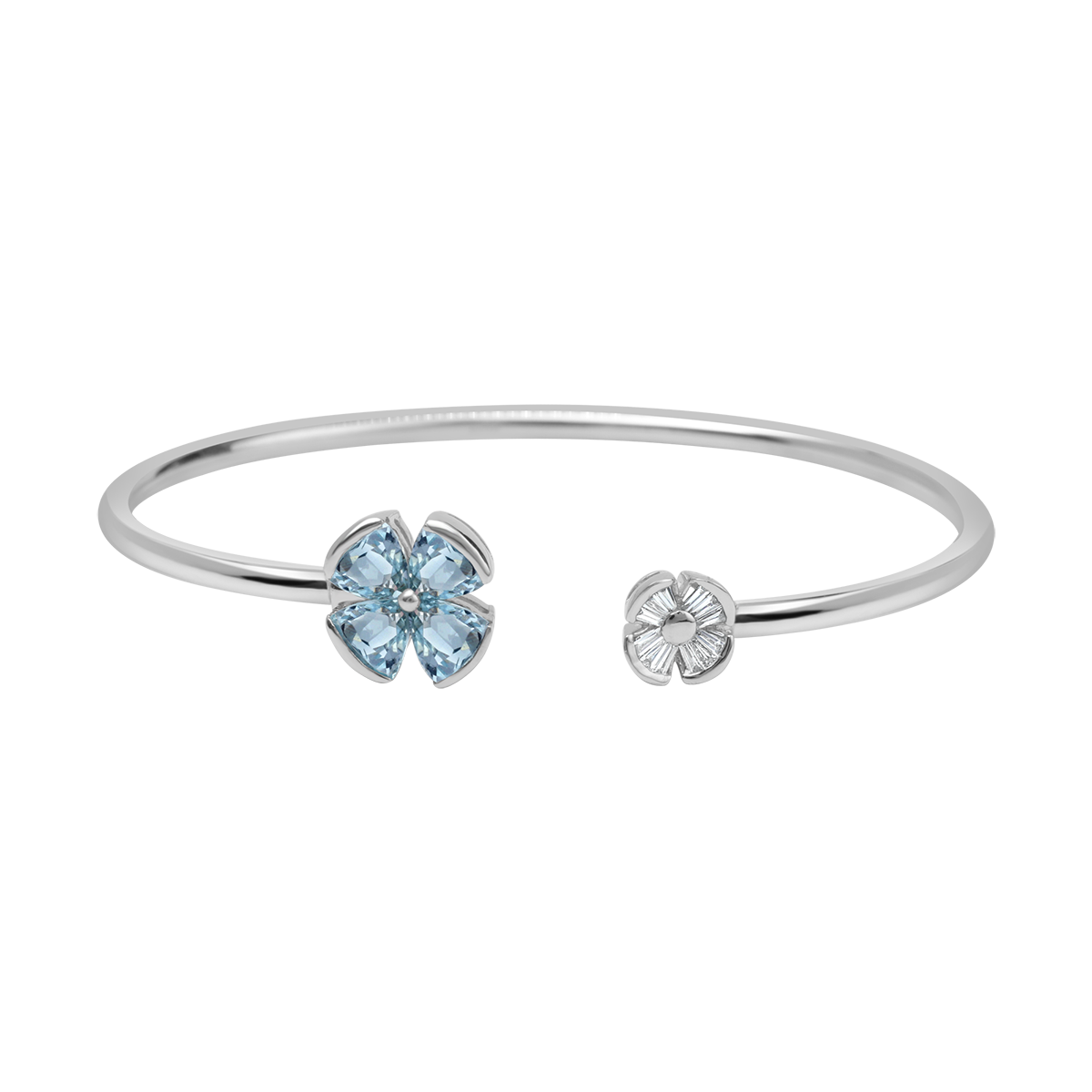 18 K White Gold Skybluetopaz