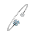 18 K White Gold Skybluetopaz