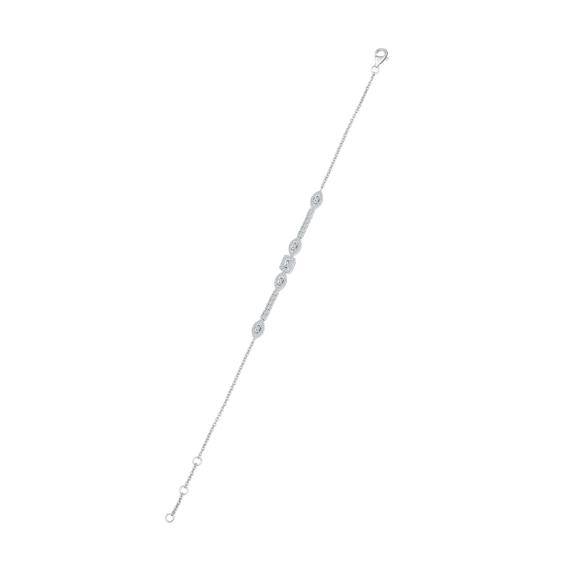 18 K White Gold