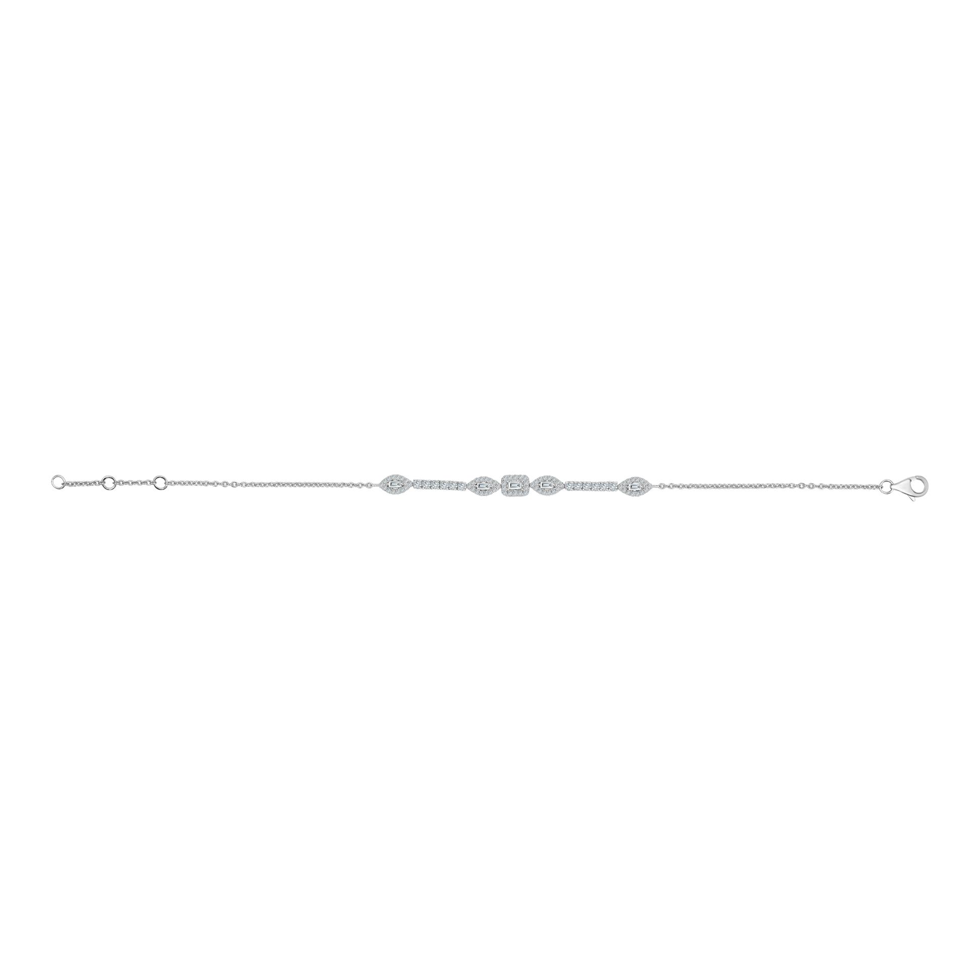 18 K White Gold