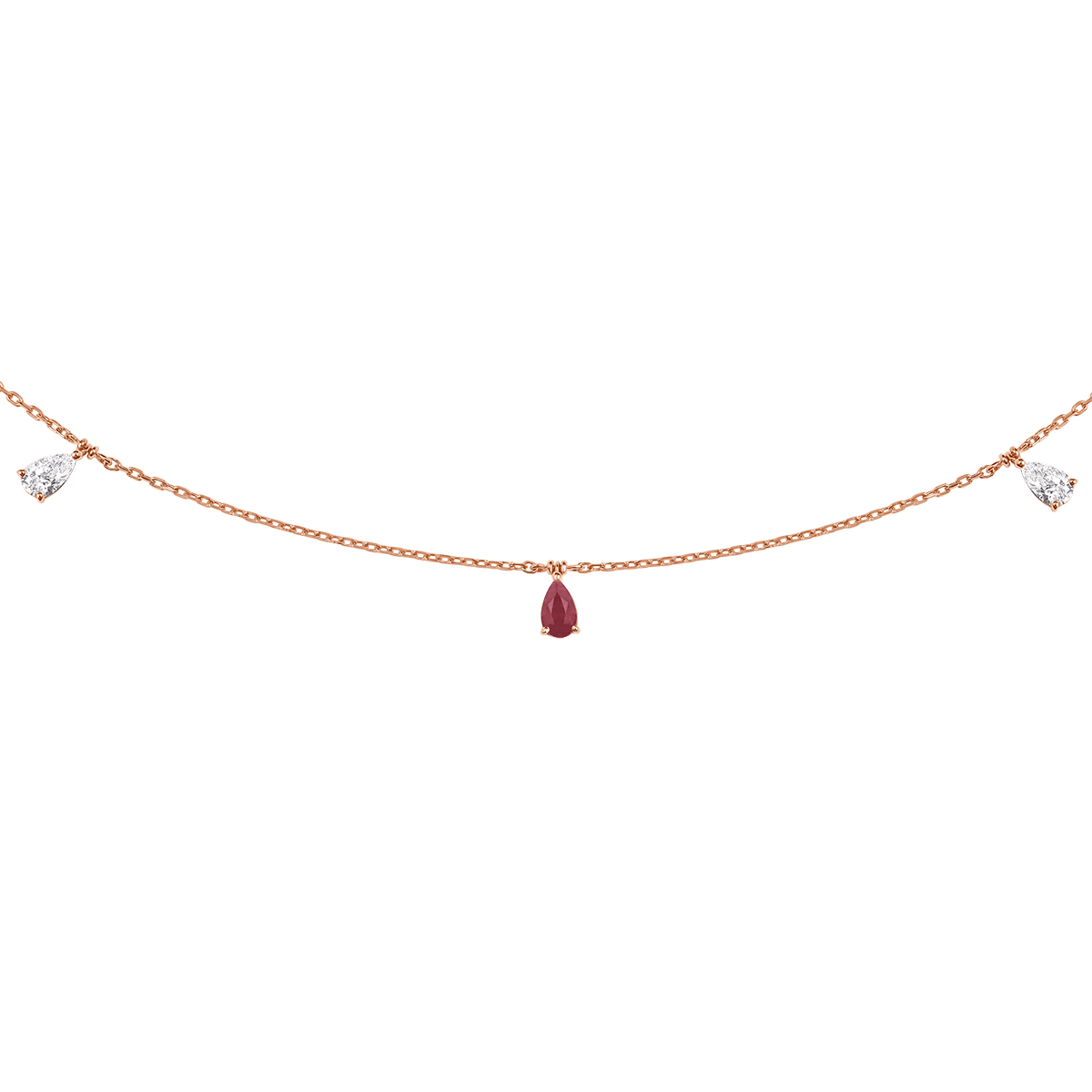 18 K Rose Gold Ruby