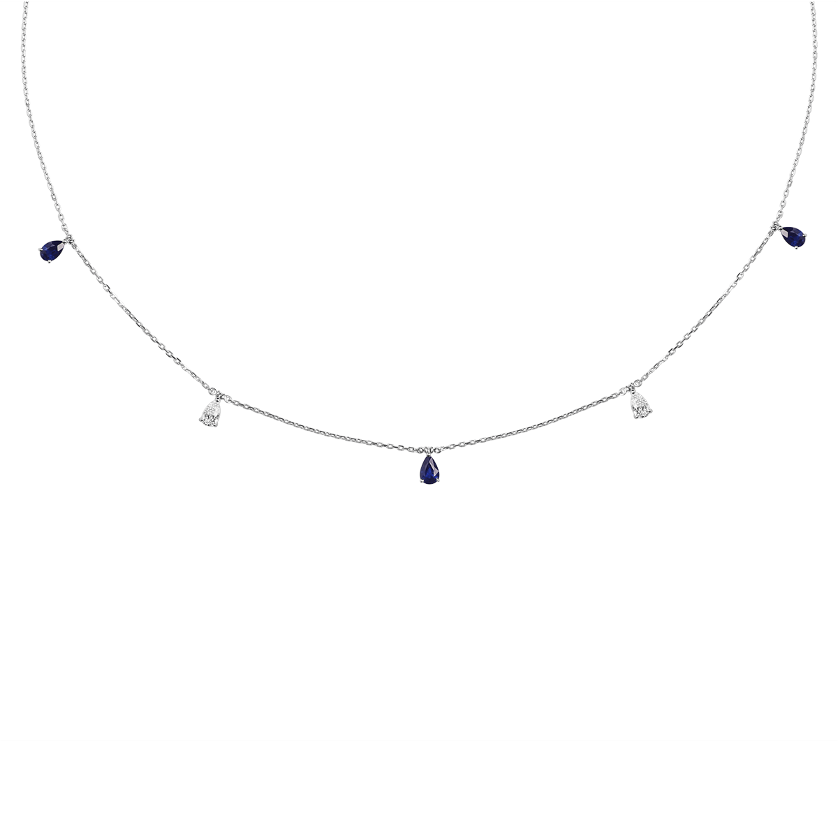 18 K White Gold Sapphire