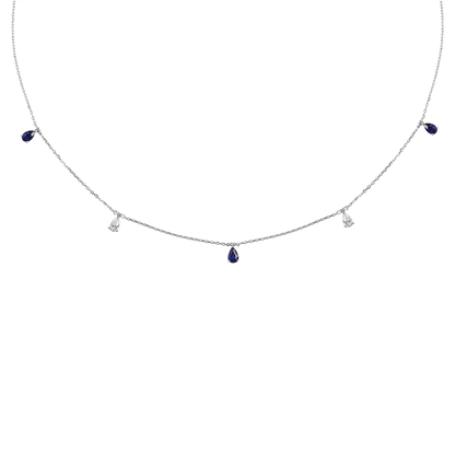 18 K White Gold Sapphire
