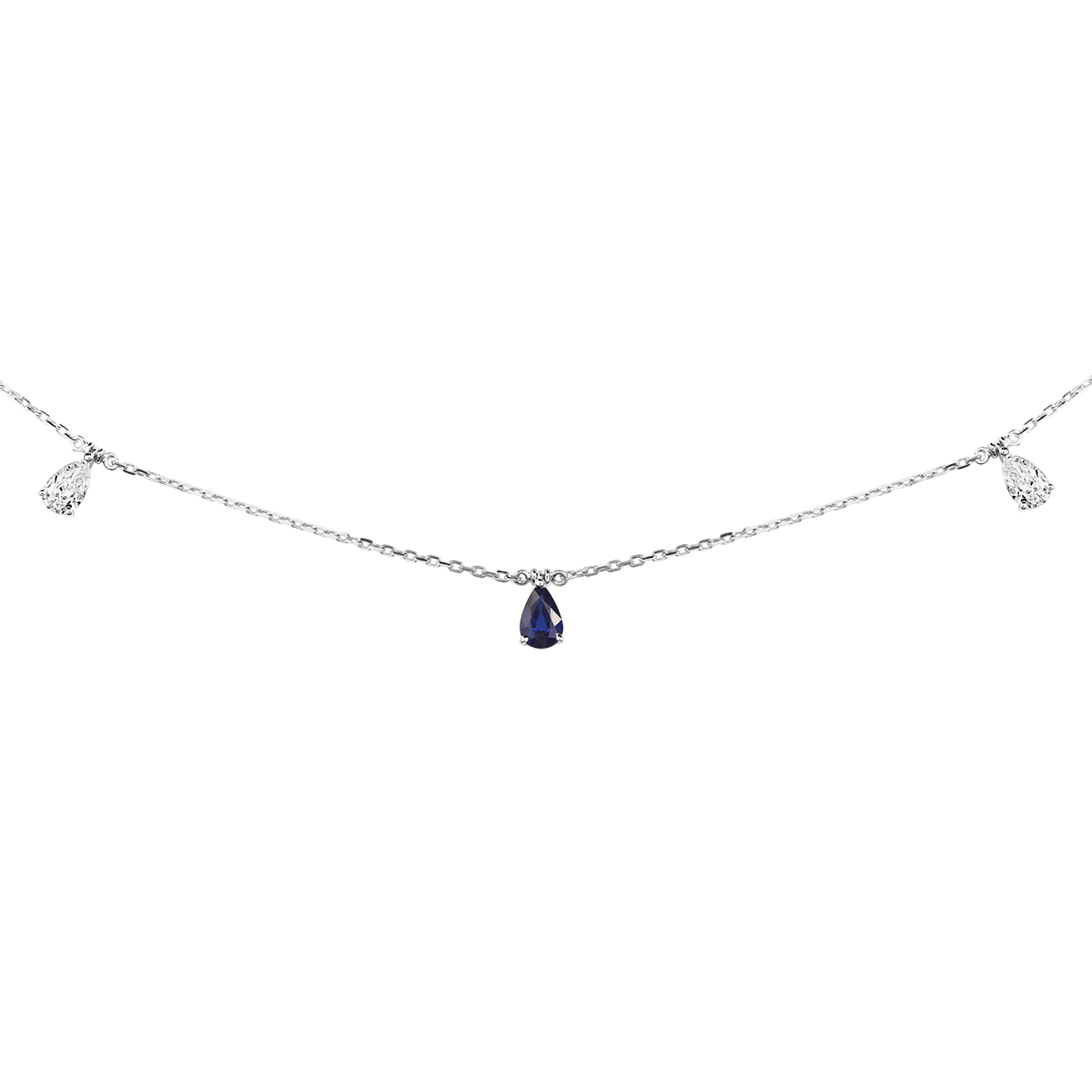 18 K White Gold Sapphire