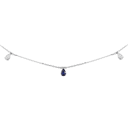 18 K White Gold Sapphire