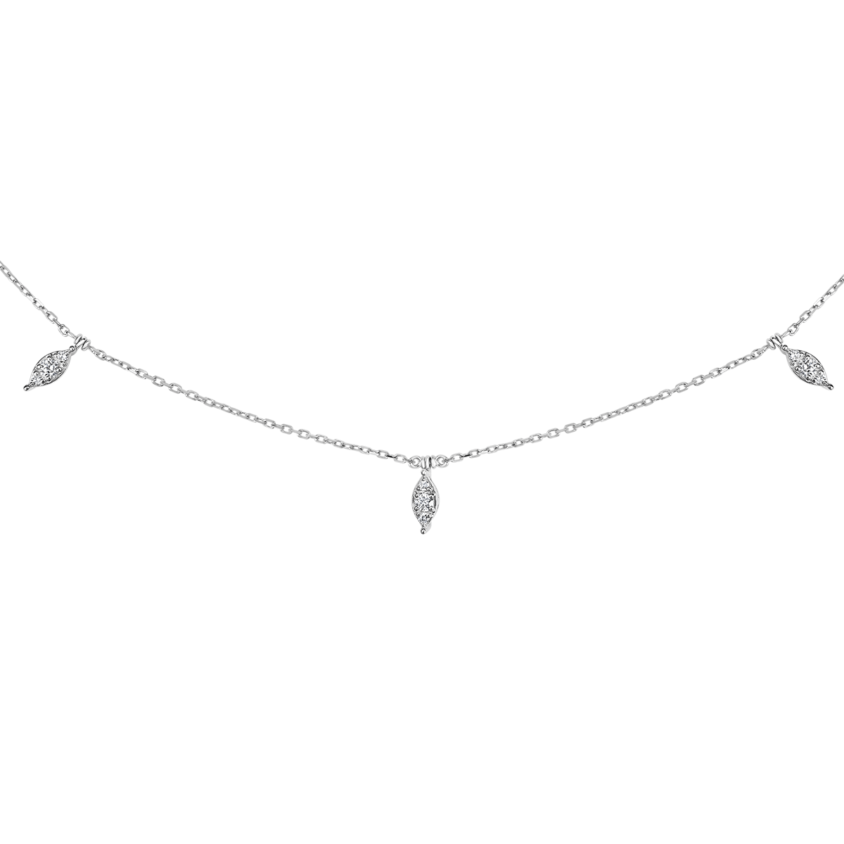18 K White Gold
