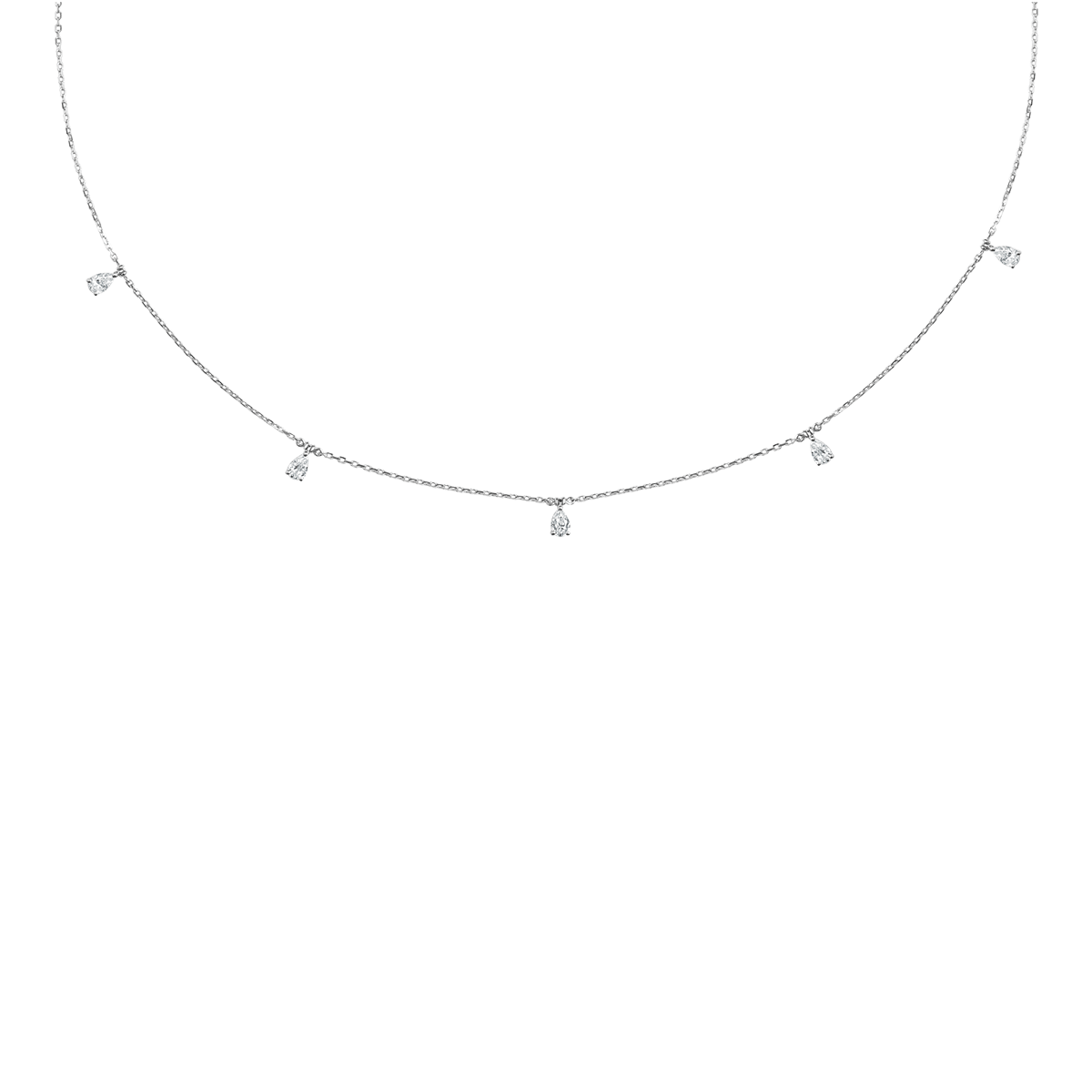 18 K White Gold