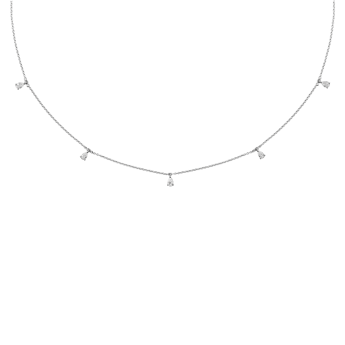 18 K White Gold