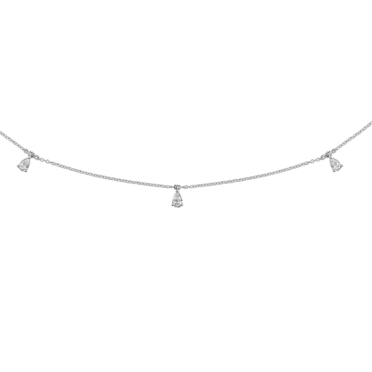 18 K White Gold