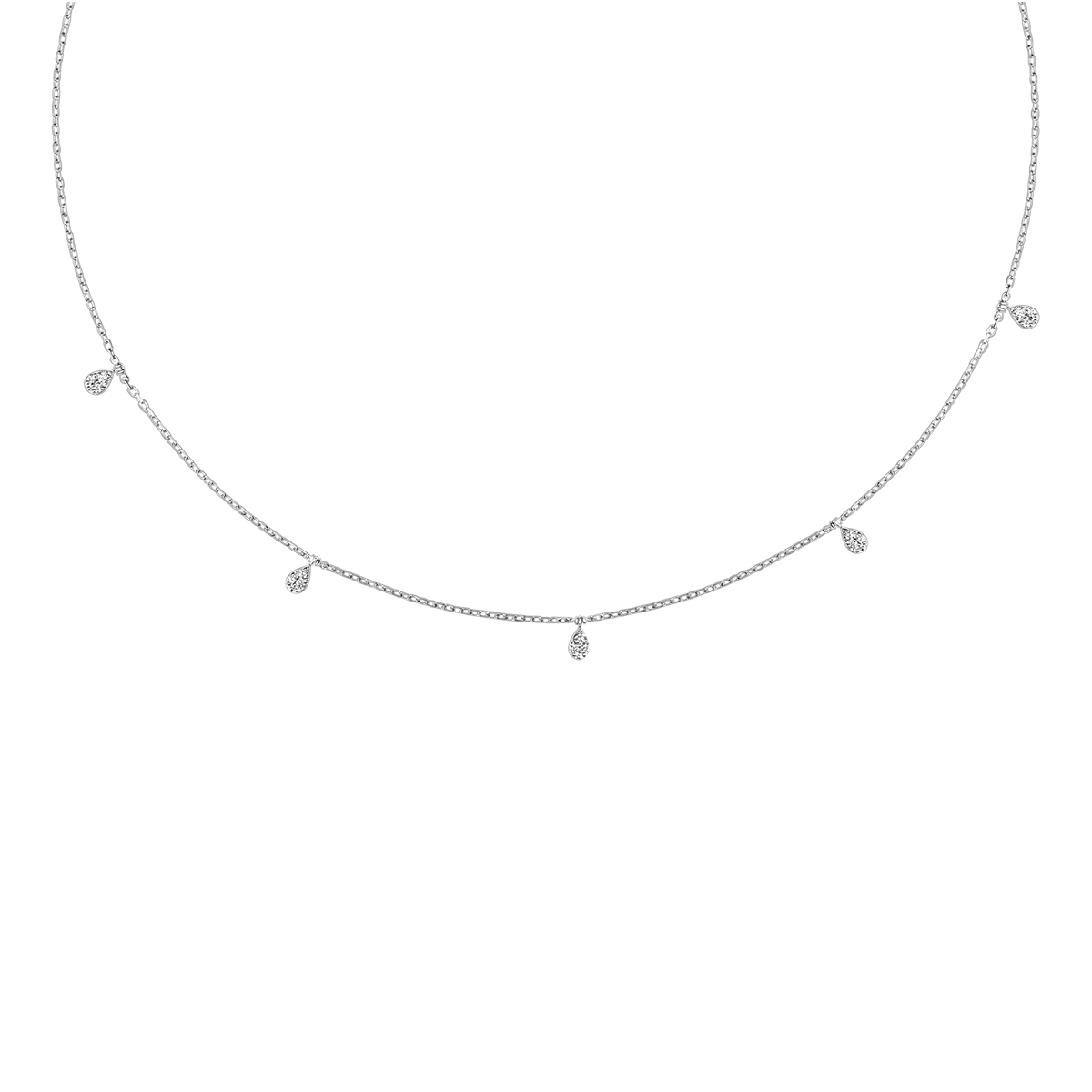 18 K White Gold