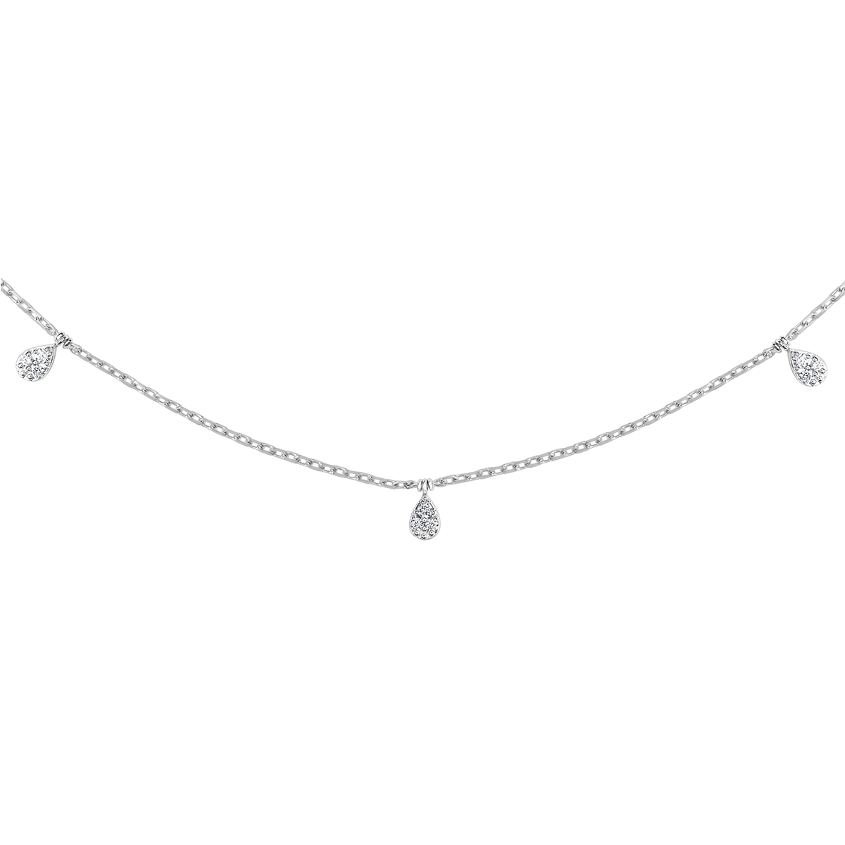 18 K White Gold