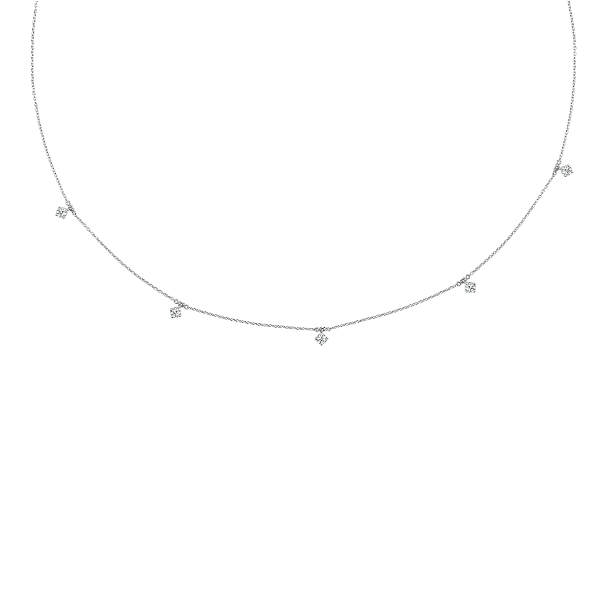 18 K White Gold
