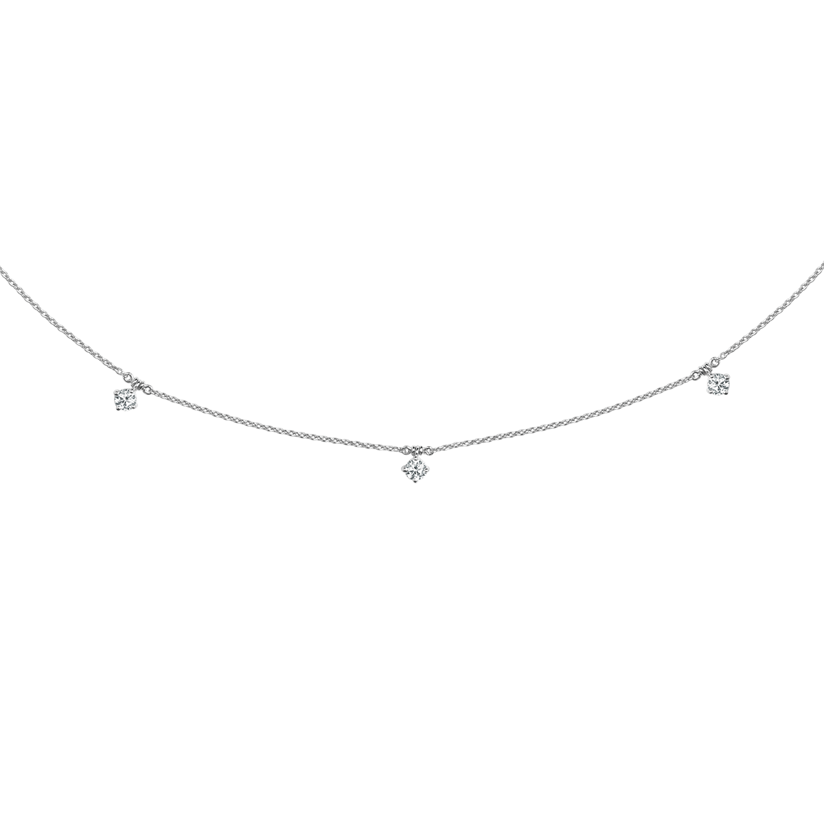 18 K White Gold