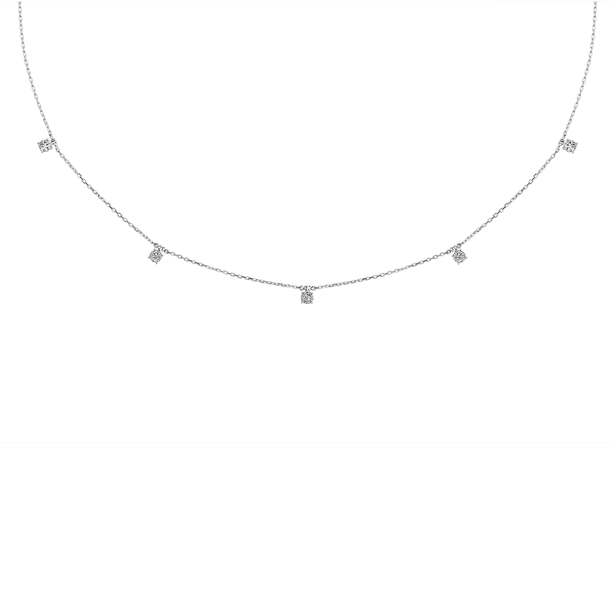 18 K White Gold