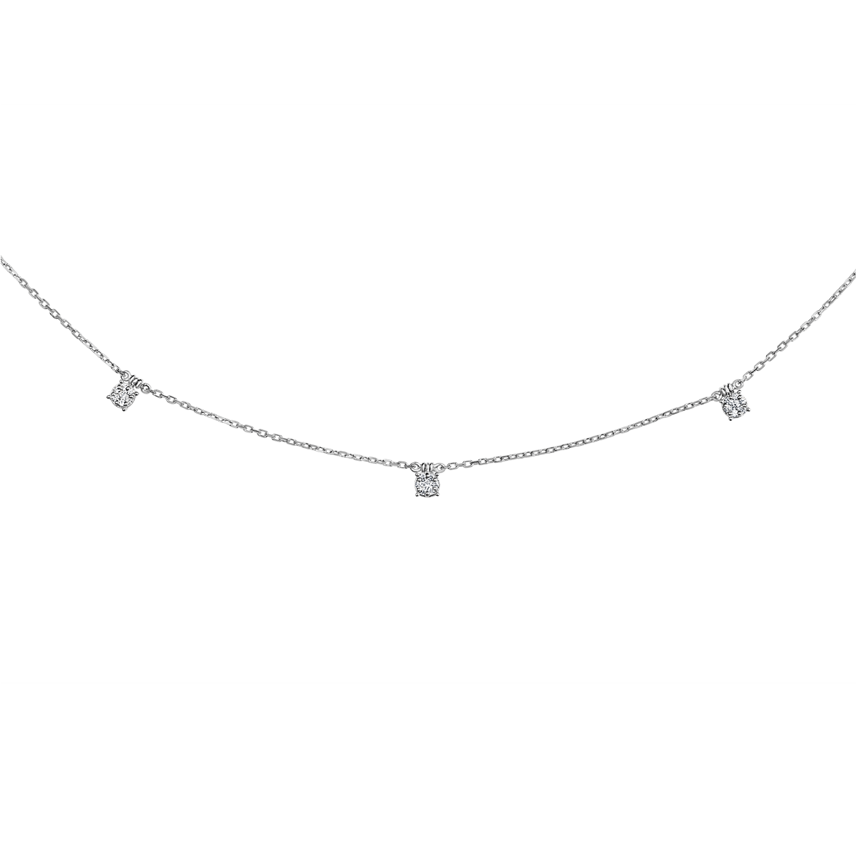 18 K White Gold