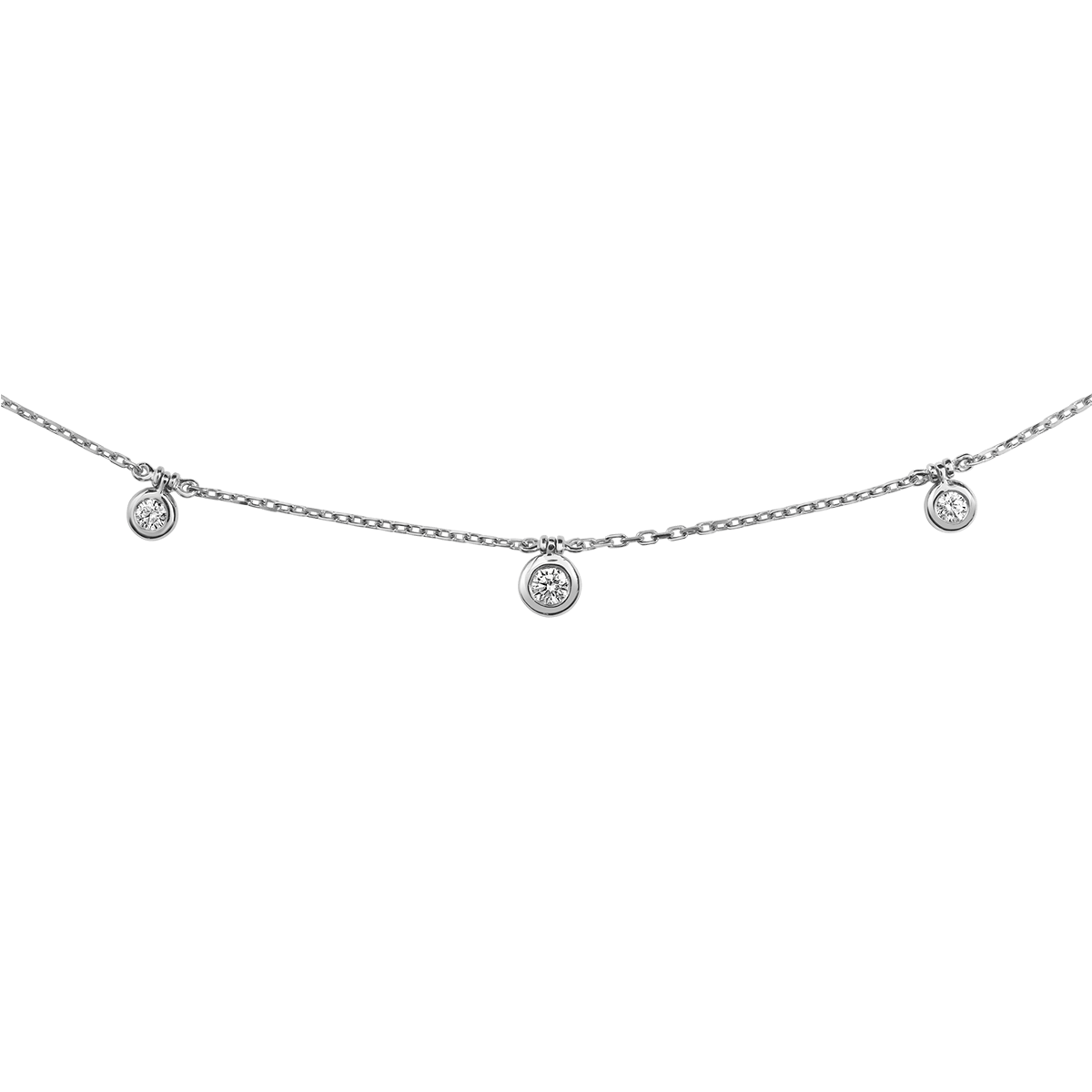 18 K White Gold
