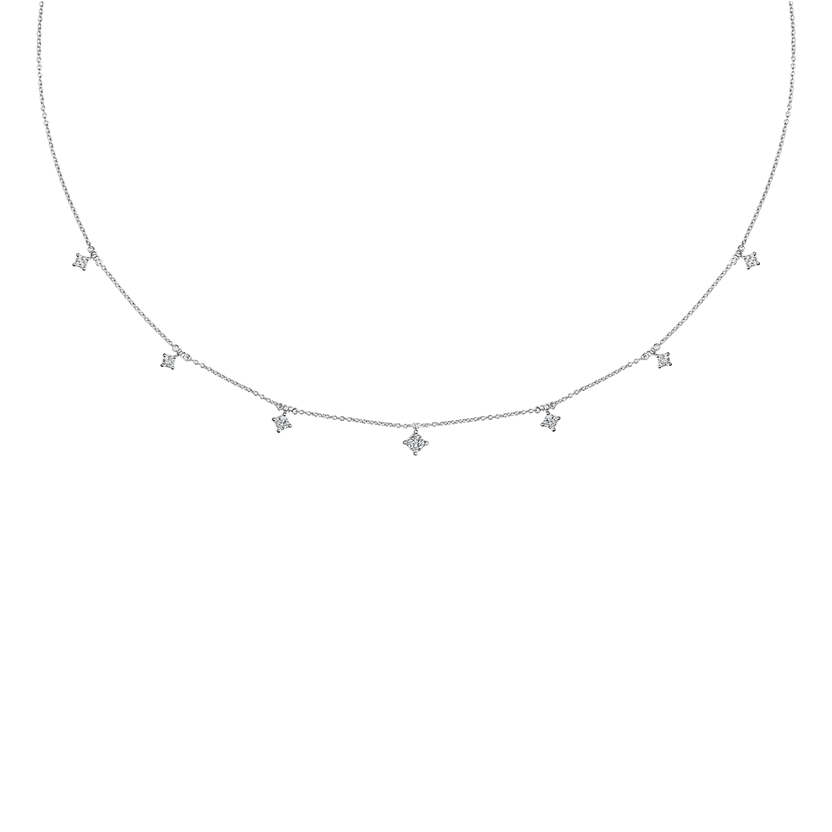 18 K White Gold