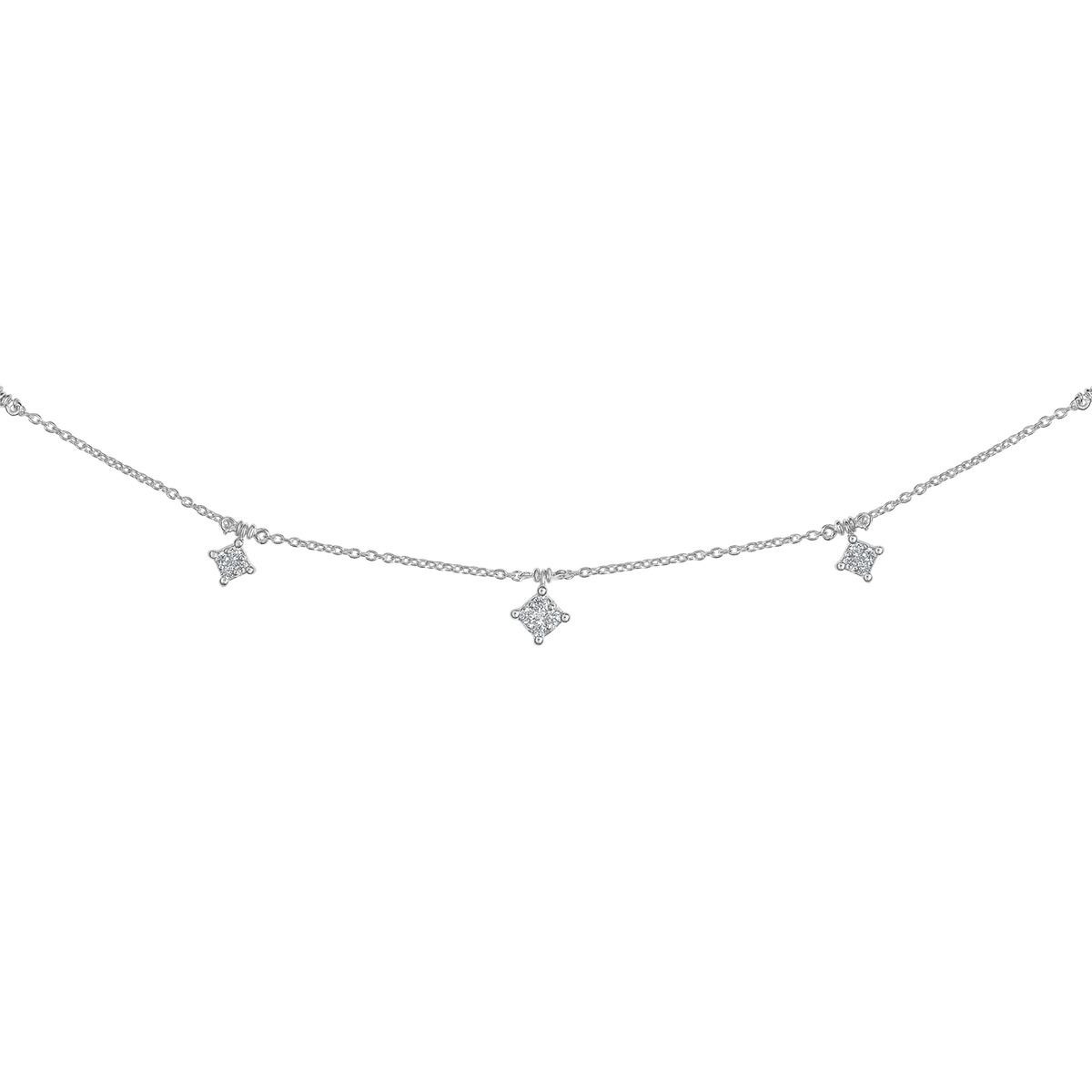 18 K White Gold